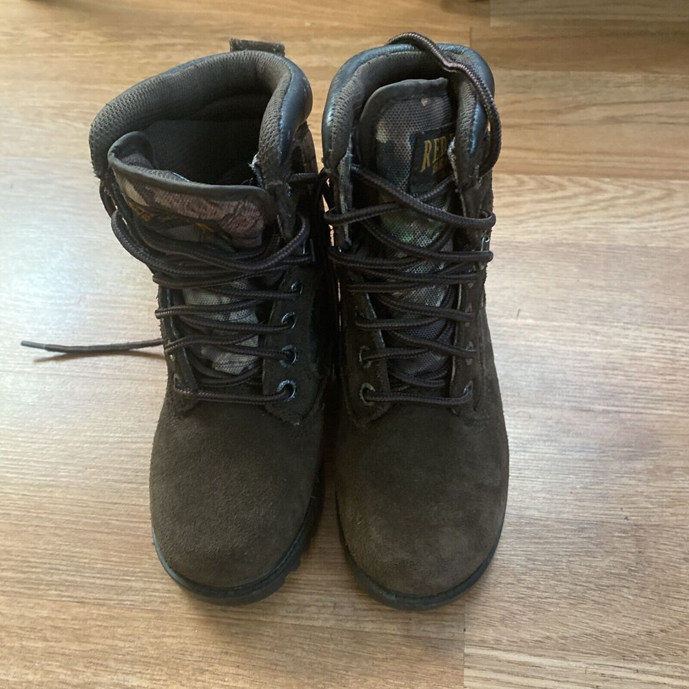 Red Head Camo Hunting Boots Youth Boys Size 12Y Thinsulate Waterproof Leather